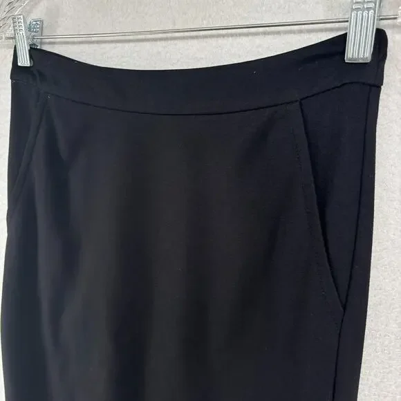 TRINA TURK Skirt M Straight Pencil Zip Back Lined Modal Stretch Career Black - Picture 5 of 14